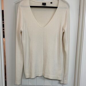 Cyrus Cream V-Neck Sweater